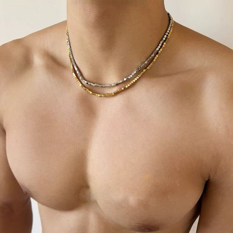 Women's & Men's Steel No Fading Broken Sier Cold Style Design Hip Hop Necklaces