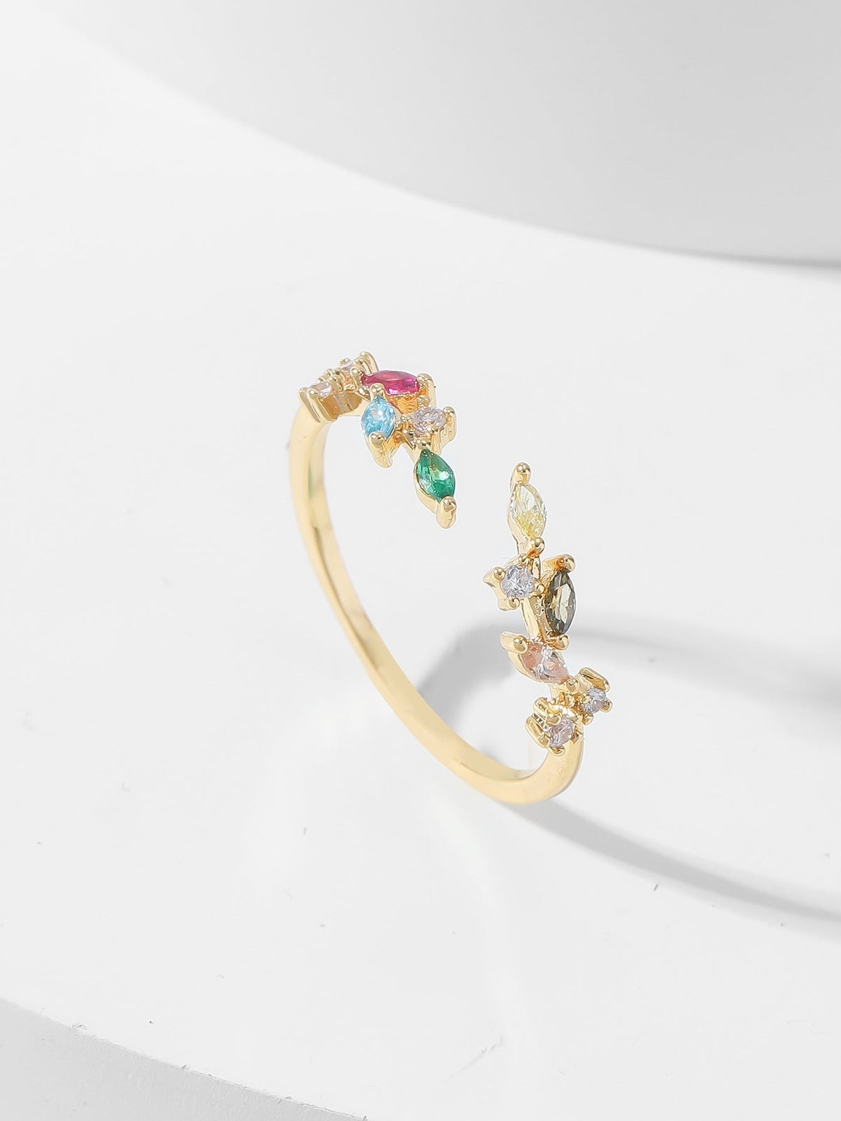 Flower Geometric Open Wheat Fashion Shank Rings