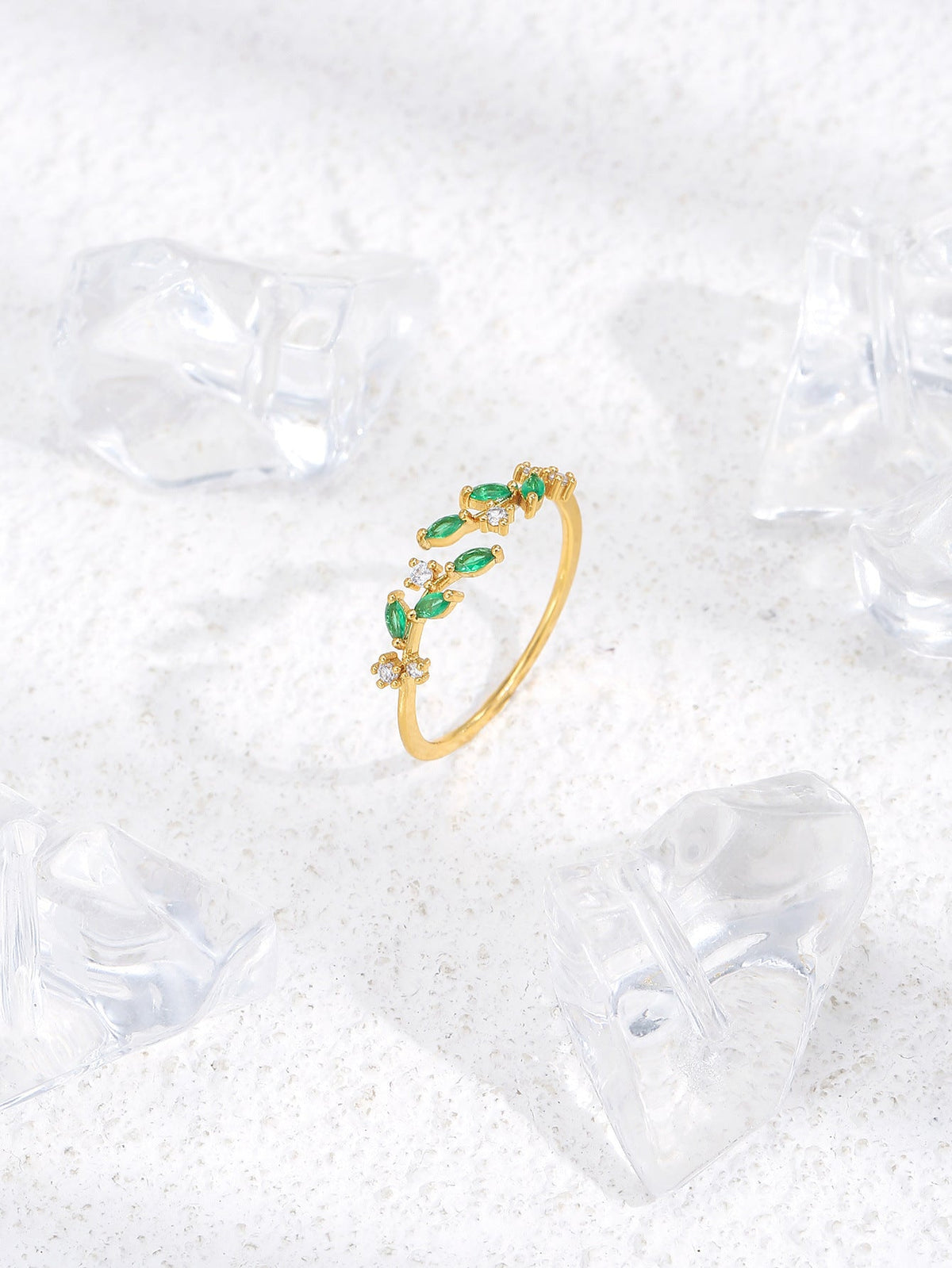 Flower Geometric Open Wheat Fashion Shank Rings