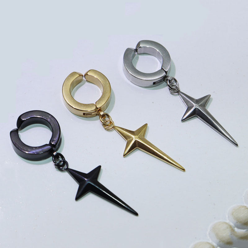 Men's Mango Cross Tassel Trendy Cool Style Black White Gold Rings