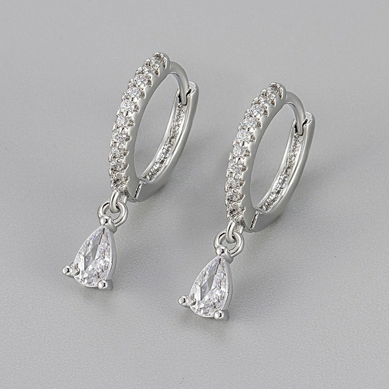 Women's French Style Niche High-grade Black Personalized Stylish Earrings