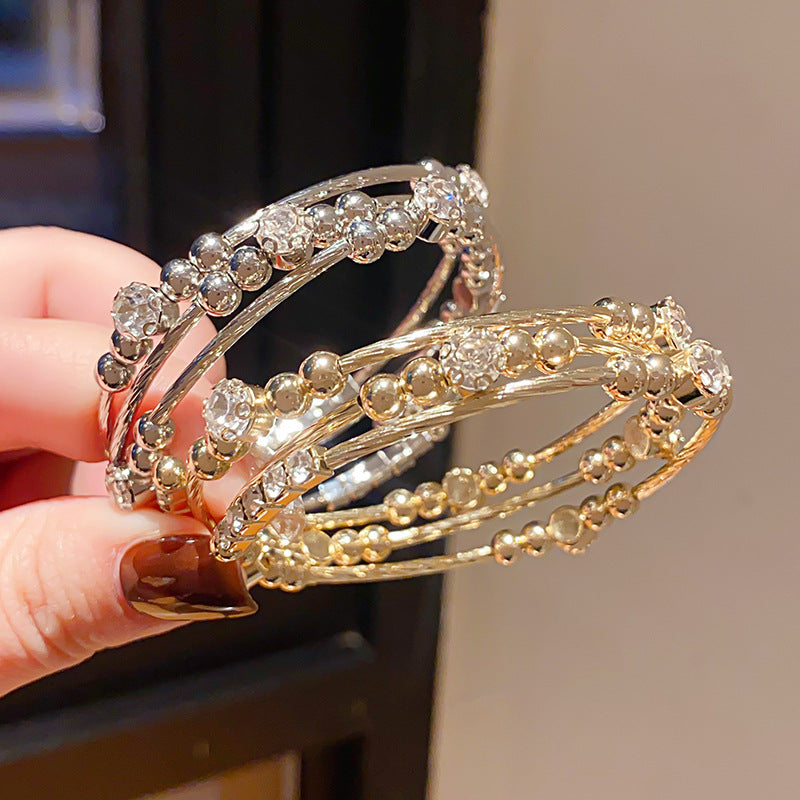 Affordable Luxury Style Geometric Round Open-ended Fashion Elegance Bracelets