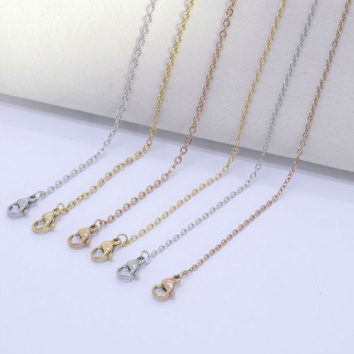 Korean Style Simple Cross Chain Clavicle Unisex Vacuum Necklaces