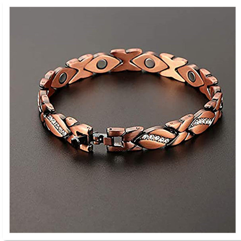 Jin Chen Fashion Alloy Ladies Commuter Plant Flowers Bracelet