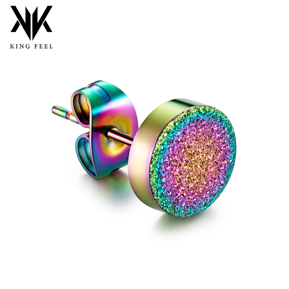 Women's & Men's Style Titanium Steel Pearl Sand For Design High-grade Rings