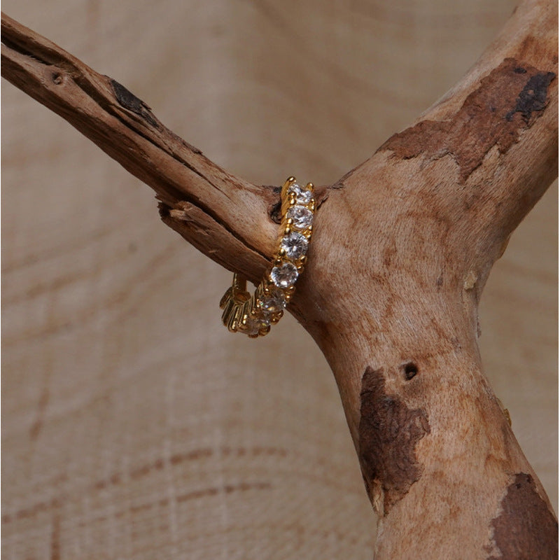 Simplicity Super Flash Elegant High Sense Rhinestone Zircon Female Star Rings