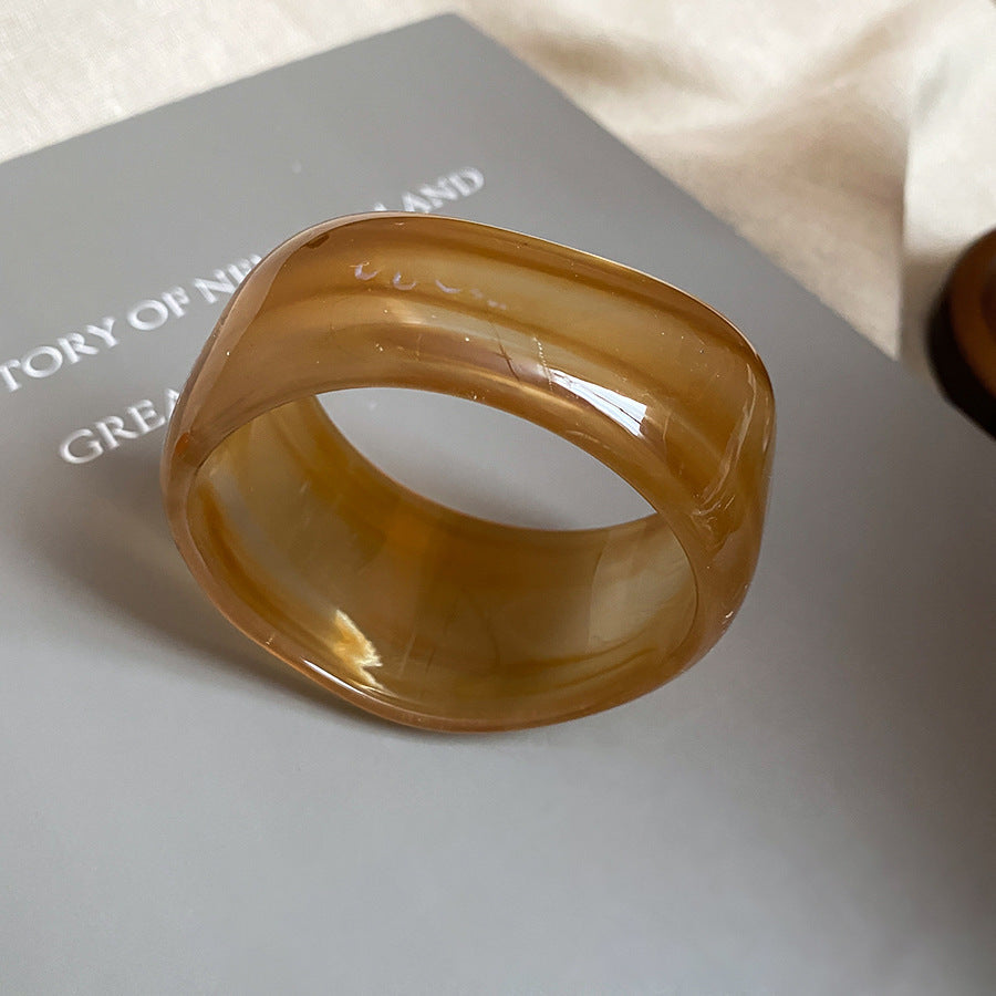 Acrylic Glossy Blooming Korean Style Simple Light Luxury Bracelet