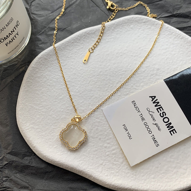 Nail Female Titanium Steel Rose Gold Necklaces