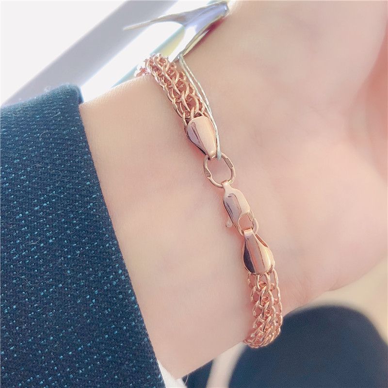 Purple Gold Russian Simple Exquisite Buckle Color Plated Rose Personality Bracelet