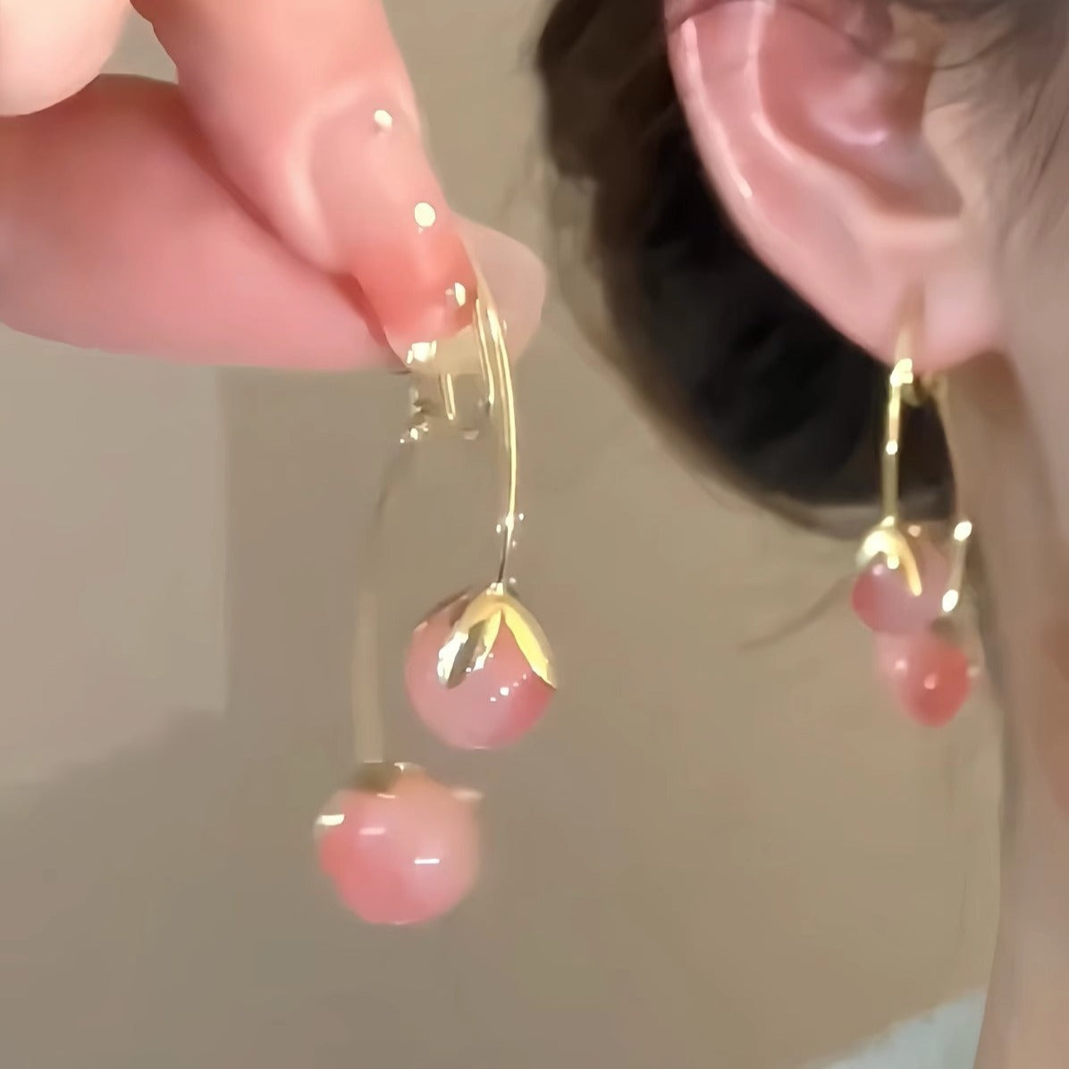 Flower Female Seaside Vacation Dopamine Fashion Temperament Earrings