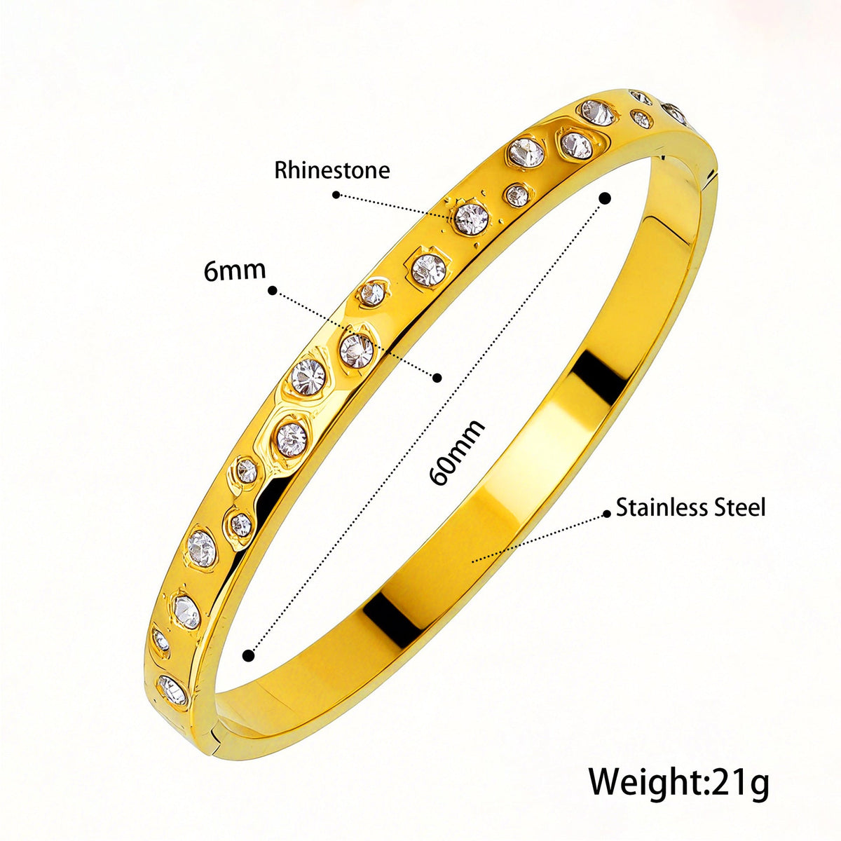 Open Stainless Steel Hydraulic Light Luxury High-grade Exaggerated Design Sense Bracelets