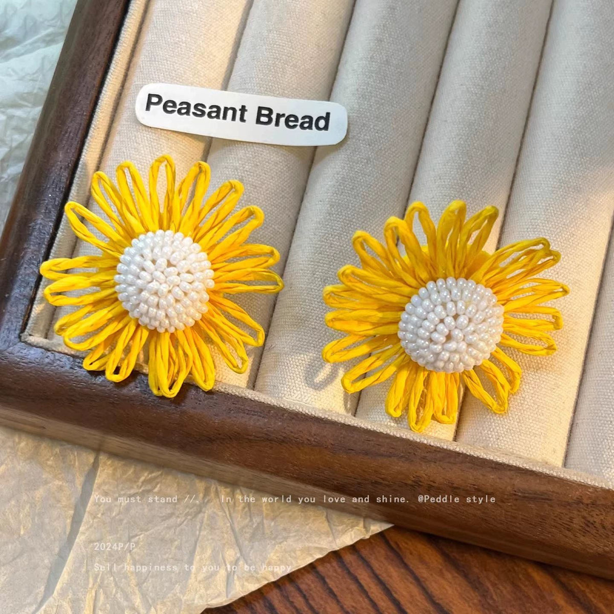 Flower Female Seaside Vacation Dopamine Fashion Temperament Earrings