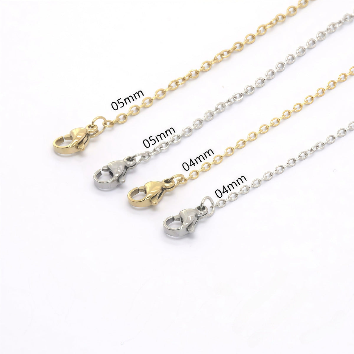 Korean Style Simple Cross Chain Clavicle Unisex Vacuum Necklaces