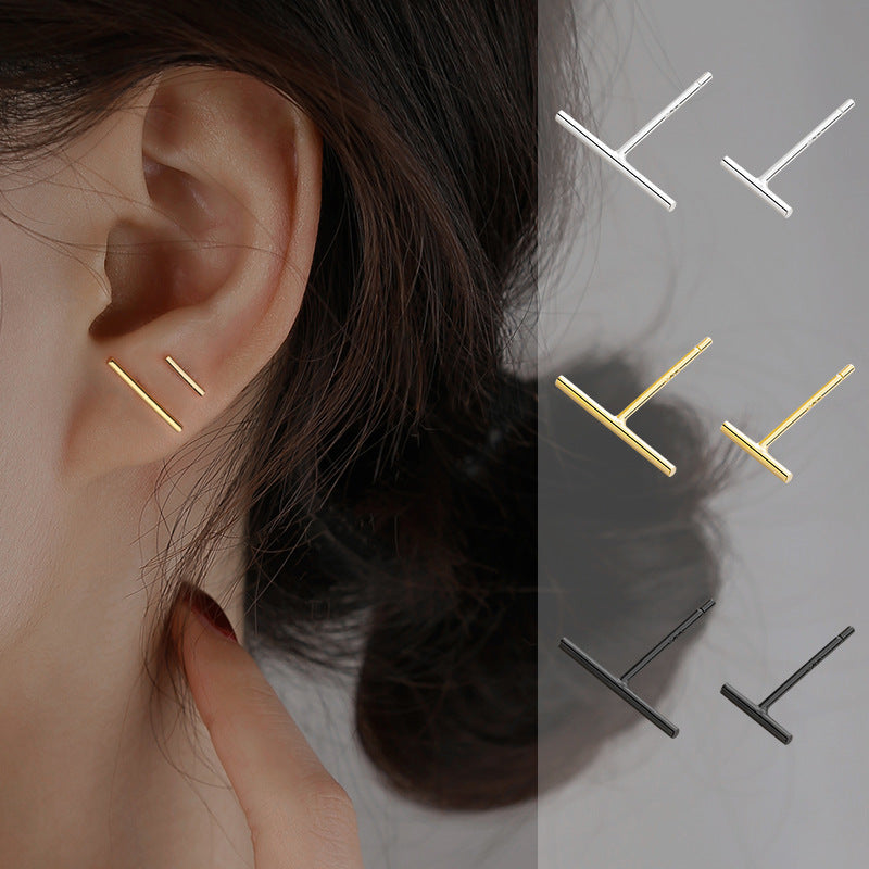 Trendy Sterling Sier Ear Simple Cold Style Female Commuter Rings
