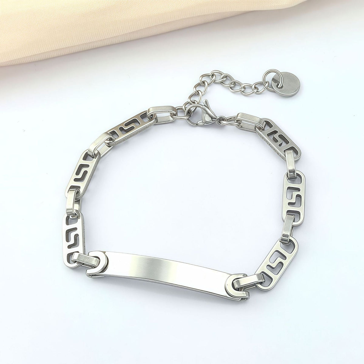 Creative Stainless Steel Curved Fashion Couple Bracelet