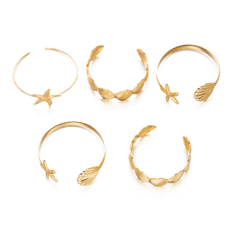 Alloy Hollow Geometry Ocean Series Personality Bracelets