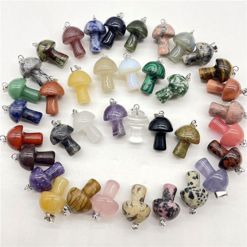 Fashion Natural Crystal Stone Mini Small Pendant