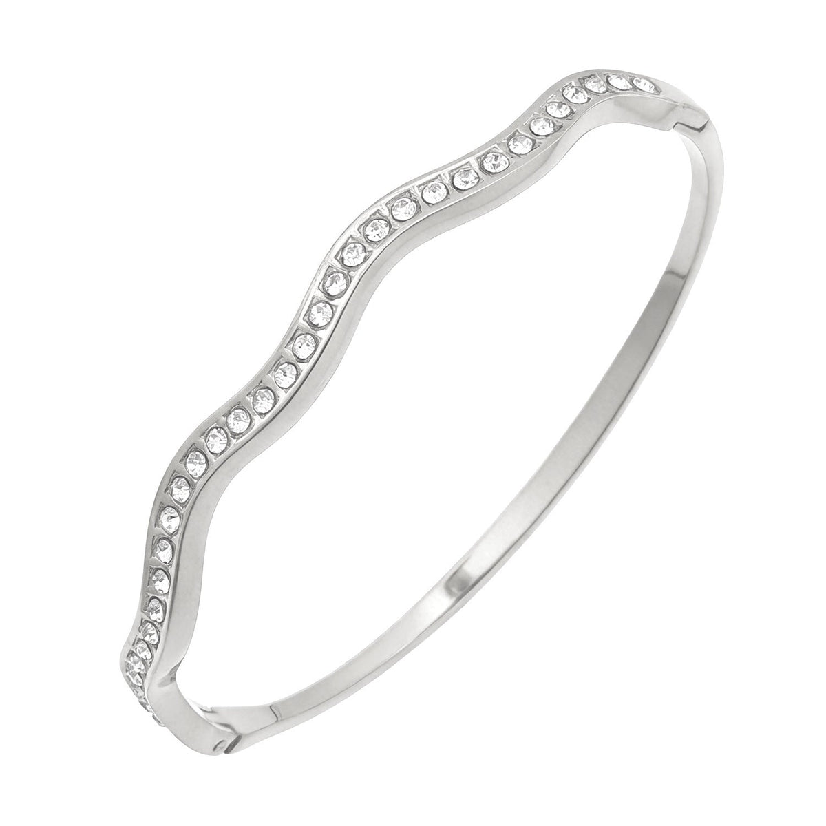 Open Stainless Steel Hydraulic Light Luxury High-grade Exaggerated Design Sense Bracelets