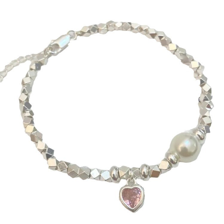 Small Pieces Of Sier Pearl Female Korean Style Niche Simple Bracelets