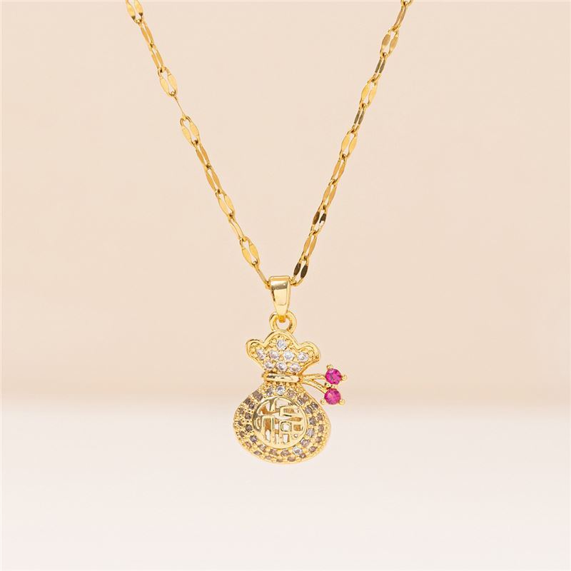 Women's Fashion Trendy Grace Lucky Bag Clavicle Necklace