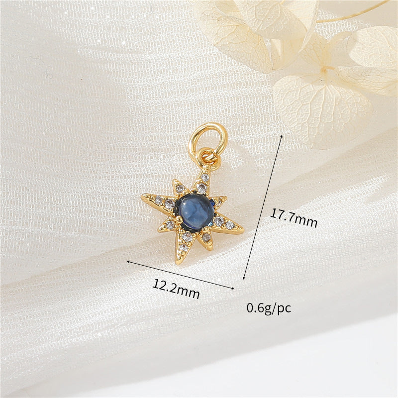Inlaid Zircon Christmas Tree Clover Love Handmade Pendant