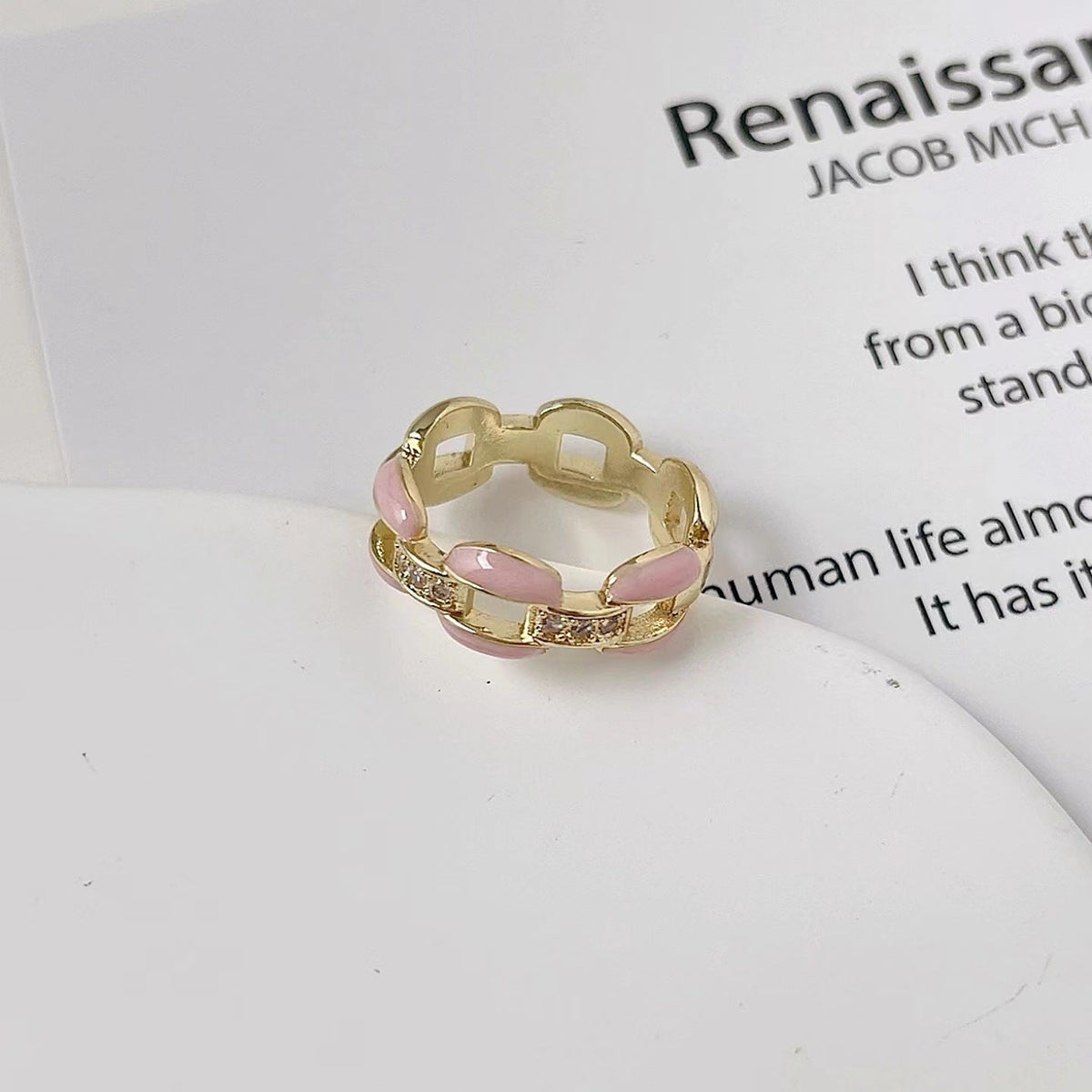 Graceful Versatile Opening Female Light Luxury Minority Design Sense Rings