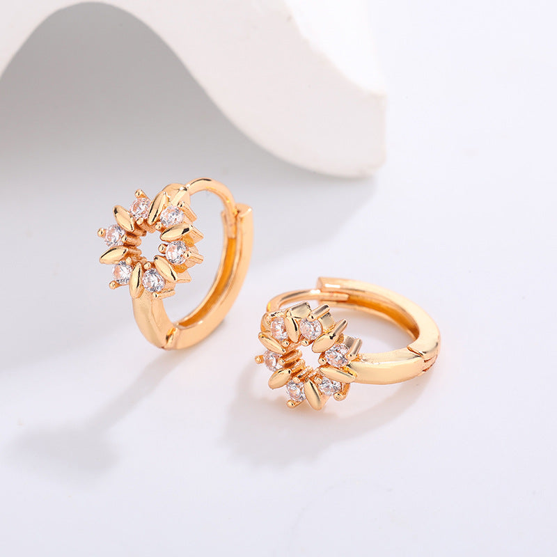 Women's High-grade Night Market Style Graceful Ear Clips Rings