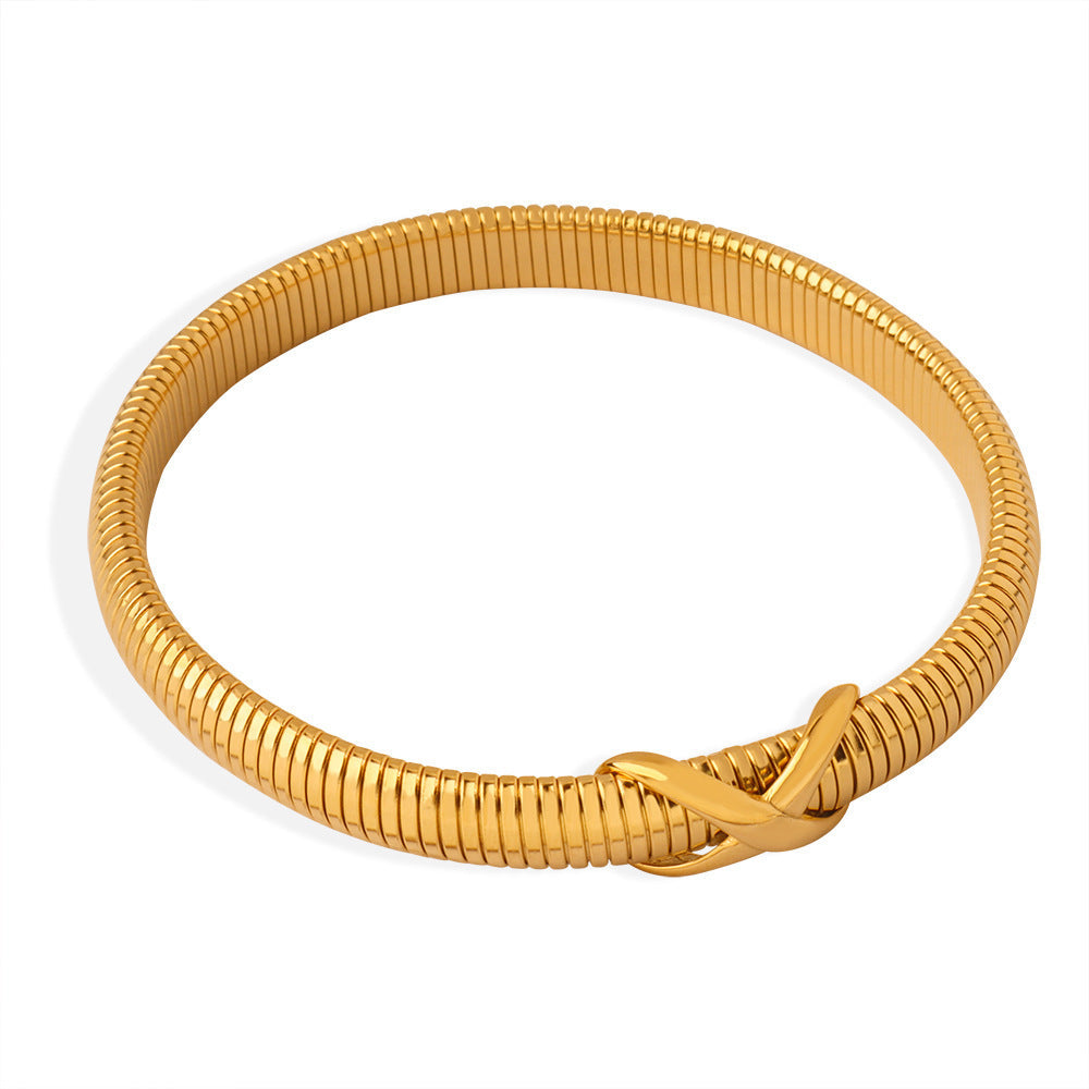 Women's British Style Retro Personalized Lines Design Sense Niche Bracelet