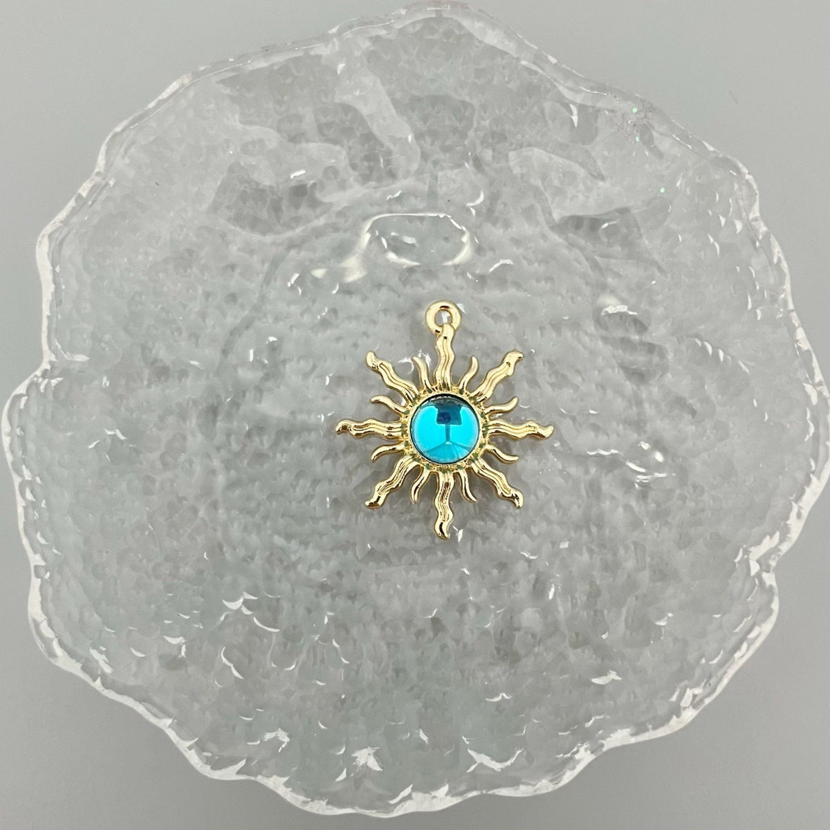Alloy Baroque Water Transparent Series Gem Sunflower Necklaces