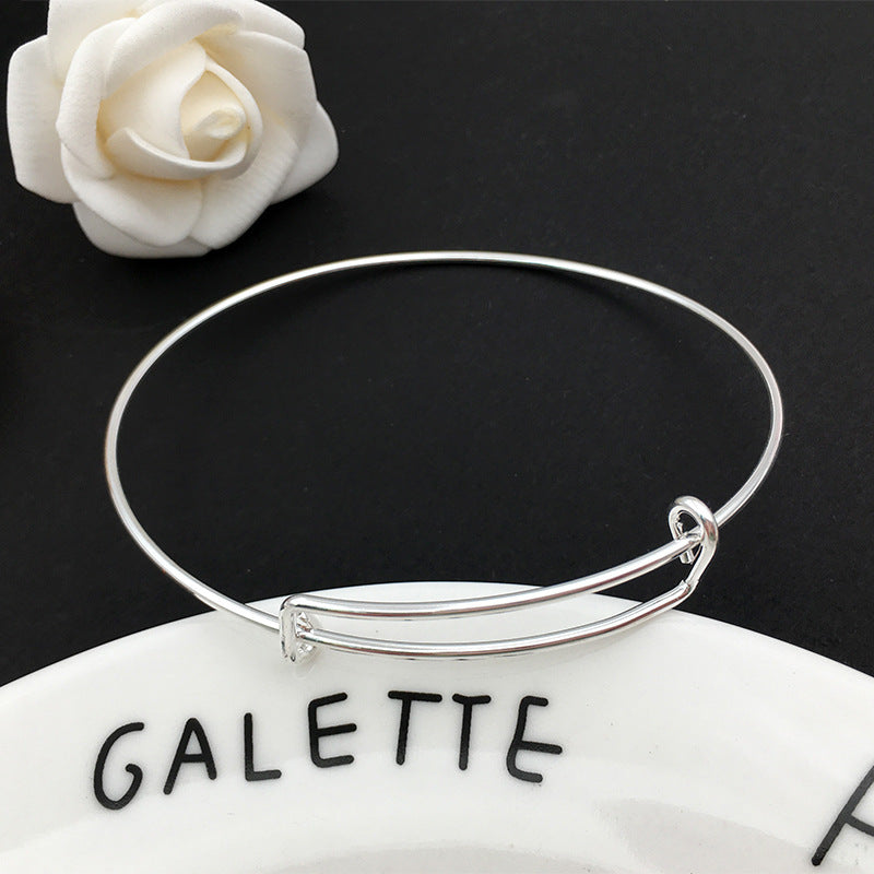 Popular Push-pull Telescopic Adjustable Steel Wire Bracelet