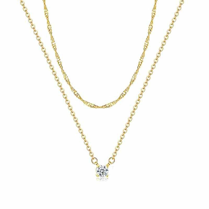 Women's Wind Twin Niche Design Fashion Cuban Chain Necklaces