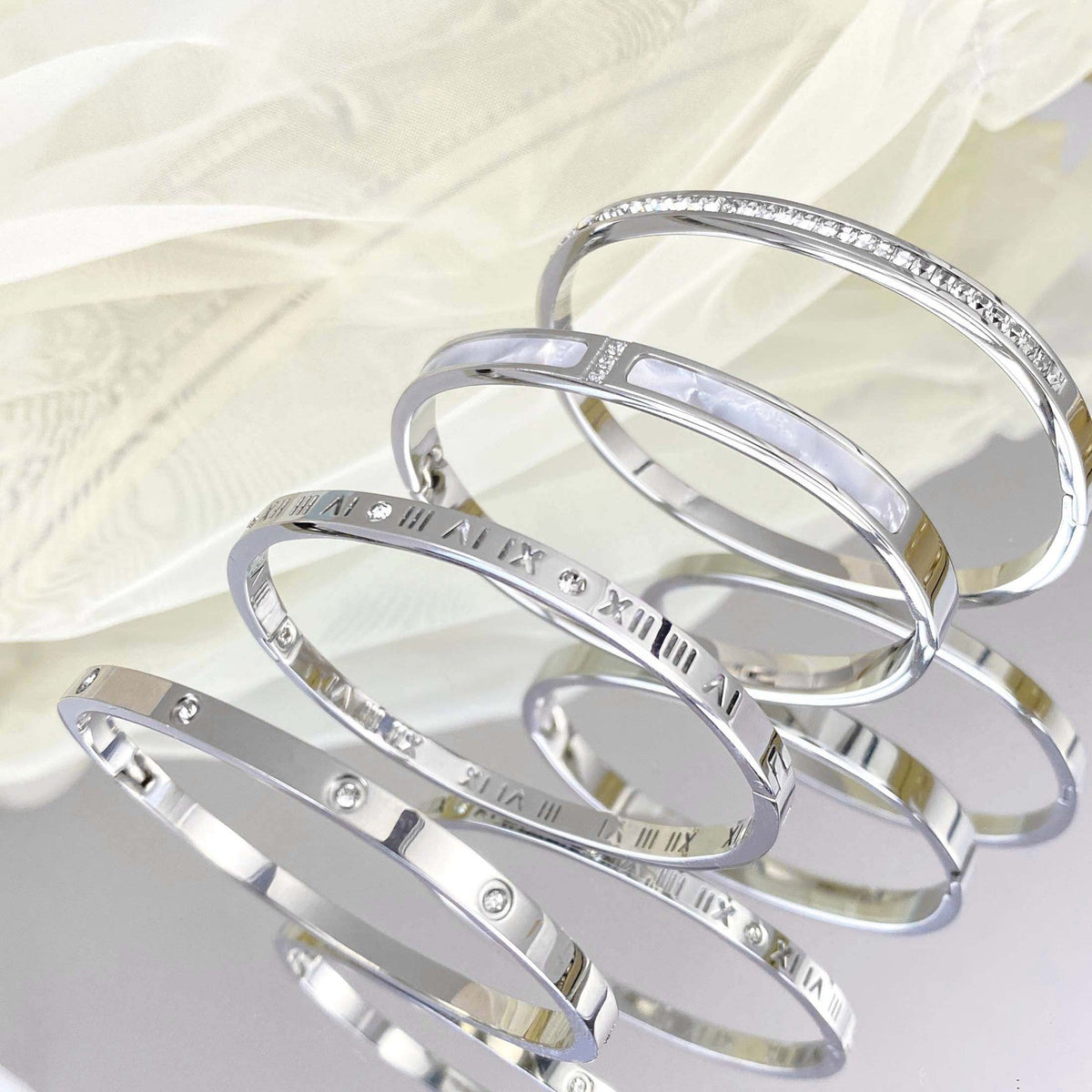 Starry Sier Simple Series High-grade Classic Bracelet