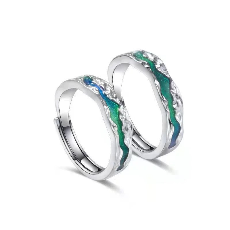 Epoxy Oath Of Love Wedding Valentine's Rings