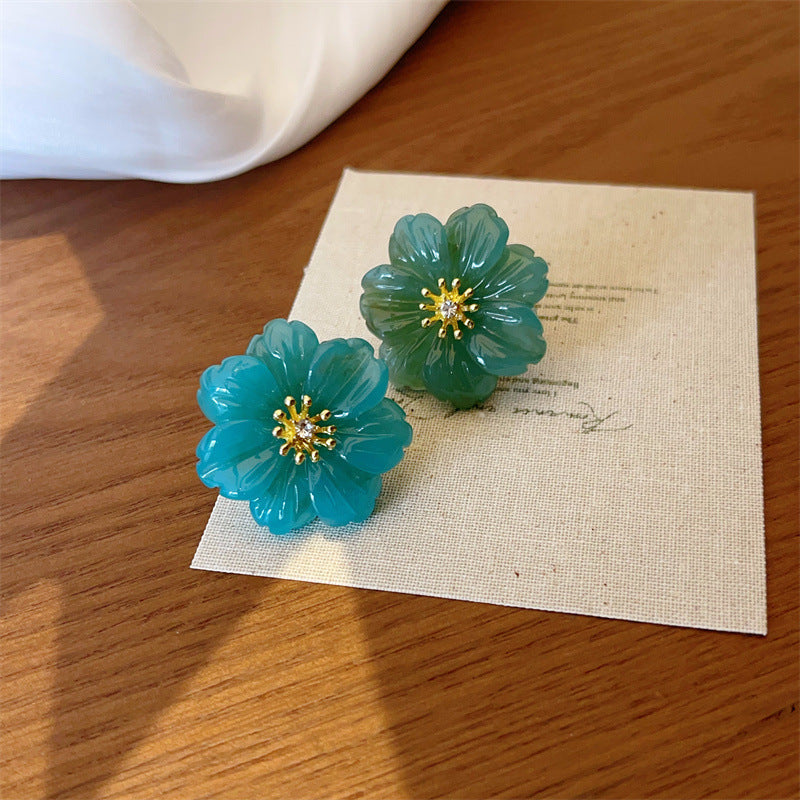 Style Flower Ear Retro Gentle Fairy High-grade Earrings