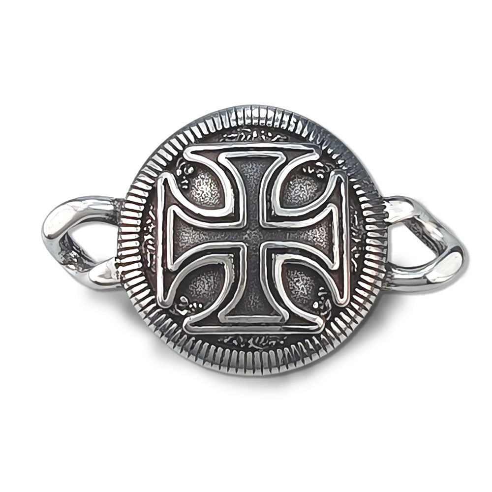 Men's Manly Cross Stainless Steel Skull Halloween Bracelet
