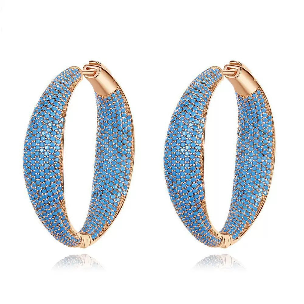 Fashion High-grade Light Luxury Full Of Earrings