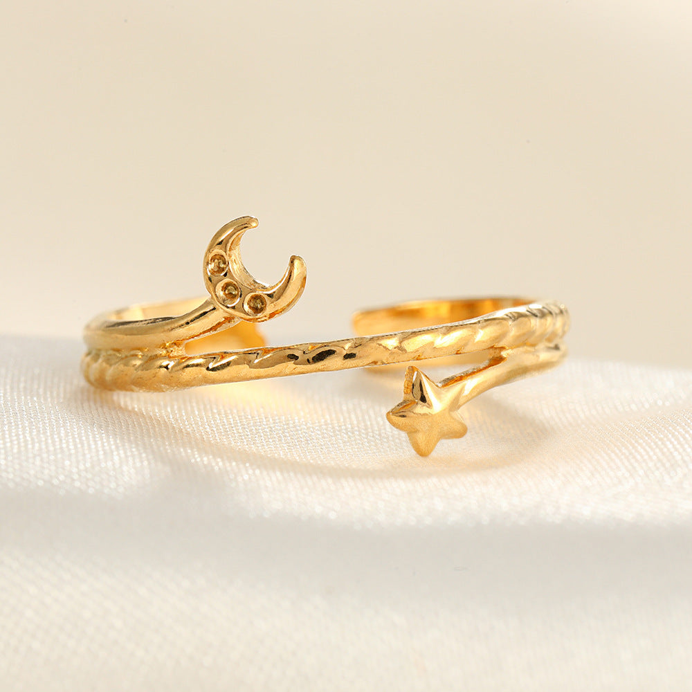 Women's Steel Good-looking Open Fashion Trendy Light Rings