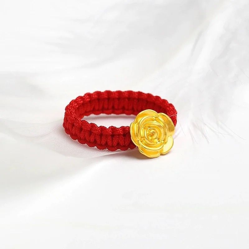 Adjustable Woven Simple Temperament Couple Gift Rings