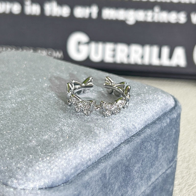 Shiny Diamond Female Cold Wind Simple Korean Style Niche Rings