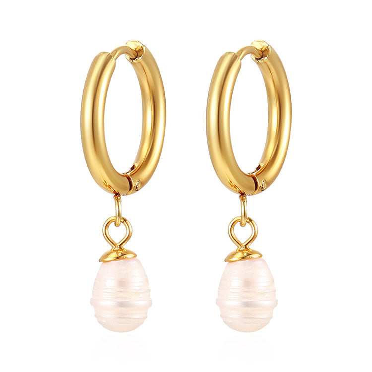 Women's Stainless Steel Light Luxury Style Retro Earrings