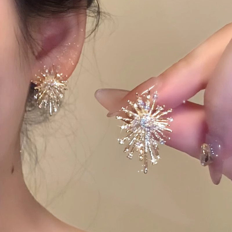 Flower Female Seaside Vacation Dopamine Fashion Temperament Earrings