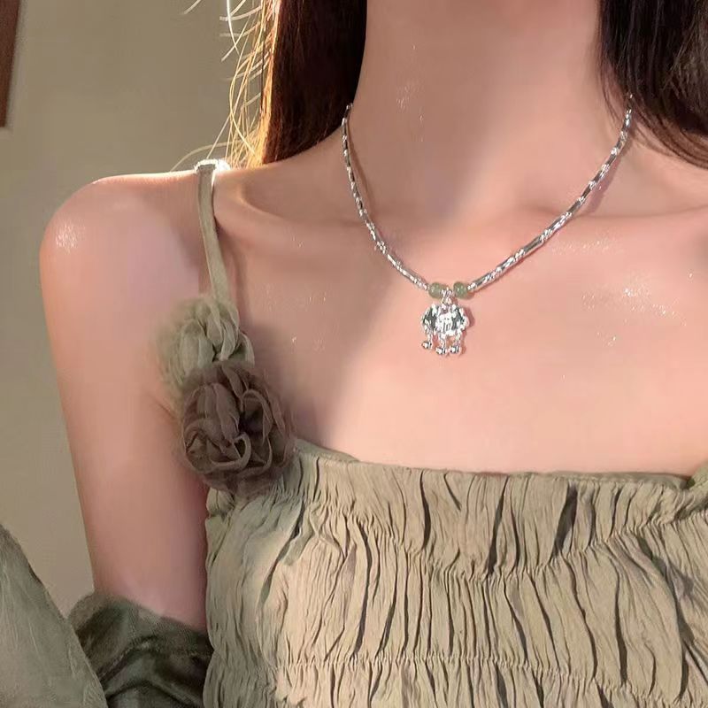 Safety Lock Female Ethnic Light Luxury Minority Pendants