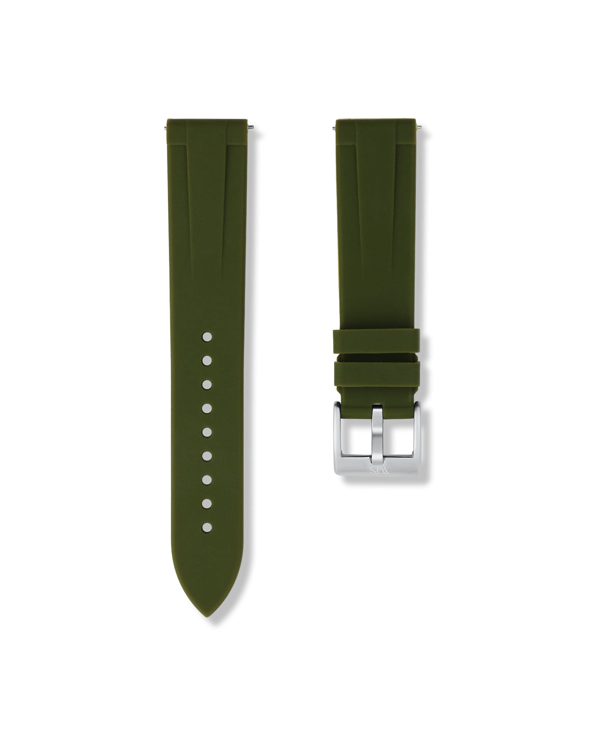 Olive Green Quick Release Rubber Strap 20mm