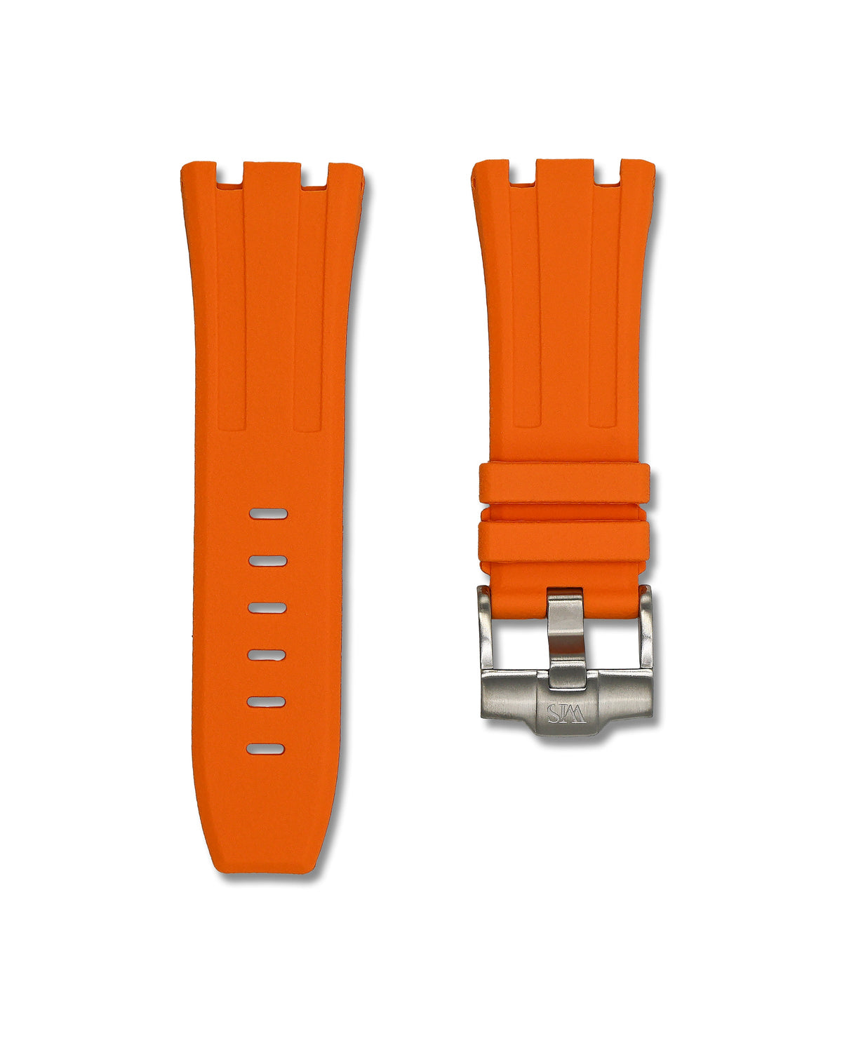 Tangerine Orange - Rubber Watch Strap For Audemars Piguet Royal Oak Offshore 44mm