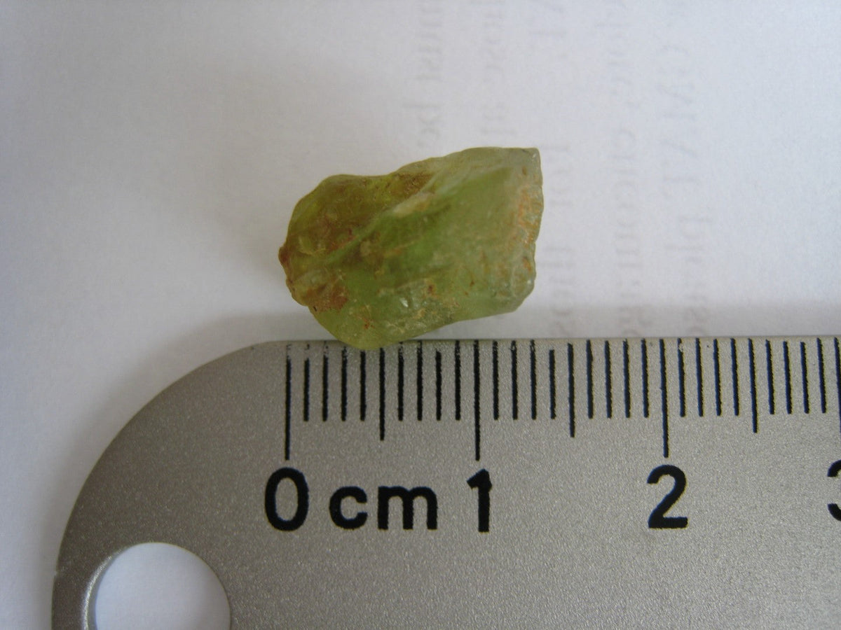 Peridot Lime Green Rough Facet Vietnam 4 Carats Raw Gem