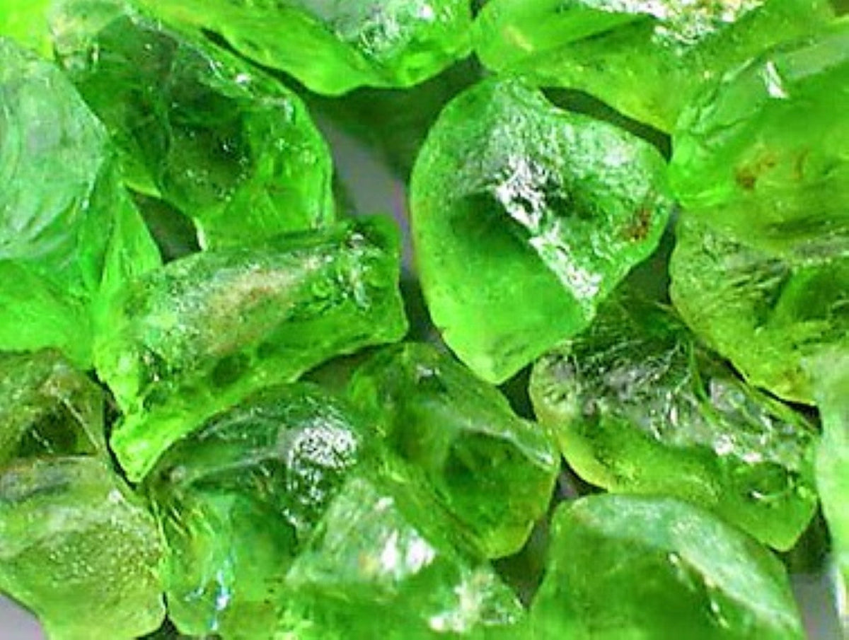 Peridot Lime Green Rough Facet Vietnam 4 Carats Raw Gem