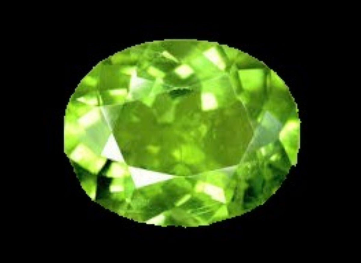 Peridot Oval Cut 1 Carat Gem Pakistani 7x5mm