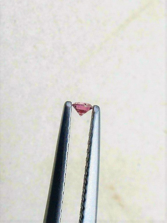 Pink Diamond Round Cut African 1.5mm Micro Sized