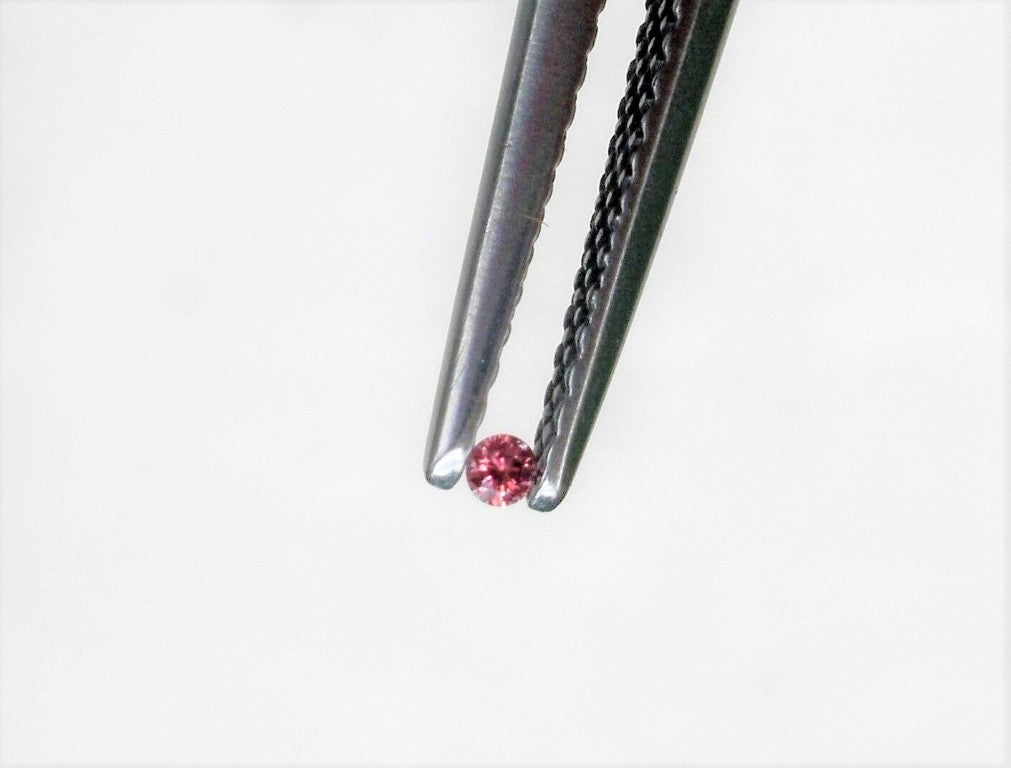 Pink Diamond Round Cut African 2mm Micro Sized