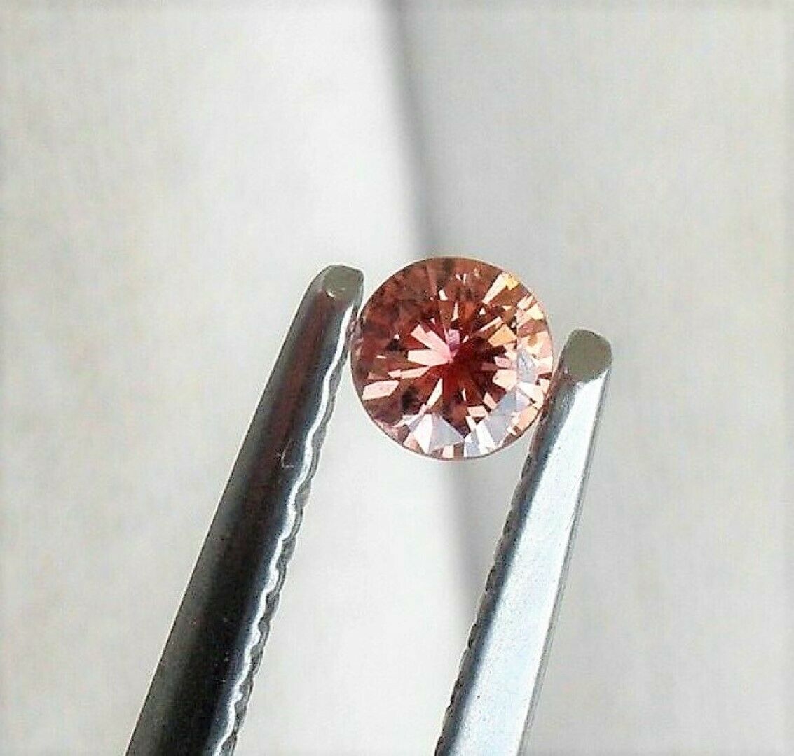 Pink Diamond Round Cut African 3.5mm Mini Sized